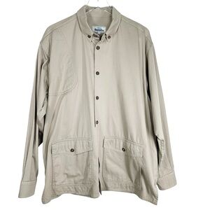 BERETTA Men's XXL Tan Hunting Button Down Shirt Lightweight Jacket